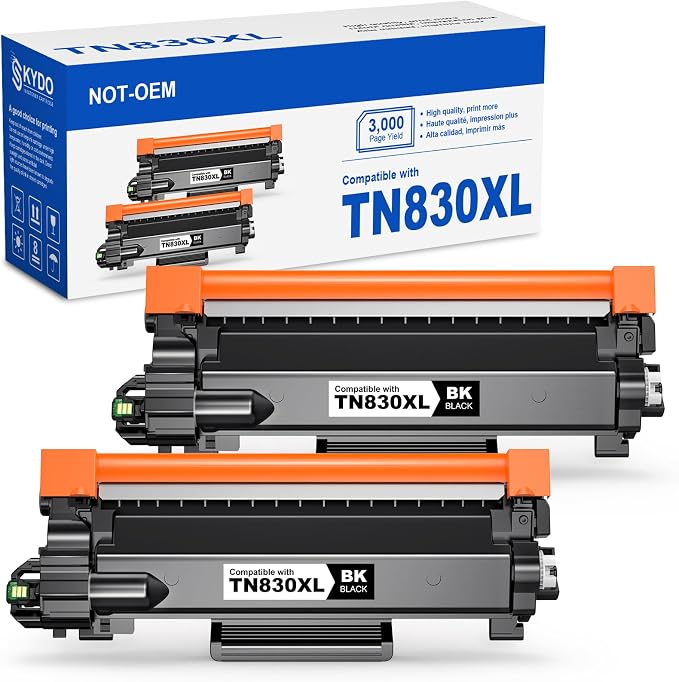 [with CHIP] TN830XL Toner Cartridge Replacement for Brother TN830XL
